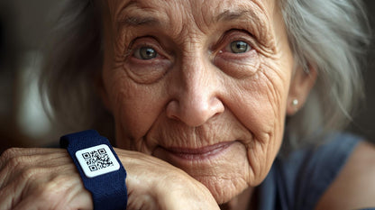 Smart safety Wristband with QR code ID for Adults